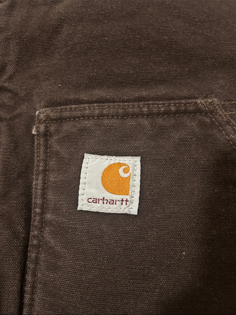 Carhartt Brown Sherpa-Lined Work Vest - Picture 5 of 8